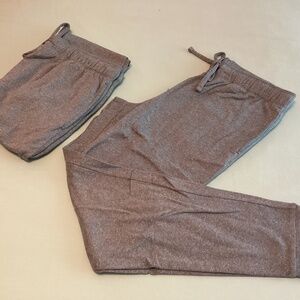 Athletic Works light fleece joggers, set of 2 NEW